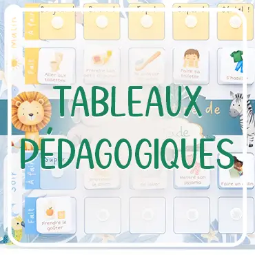 Tableaux pédagogiques artisanaux pour enfants de chez ColorFall Editions.